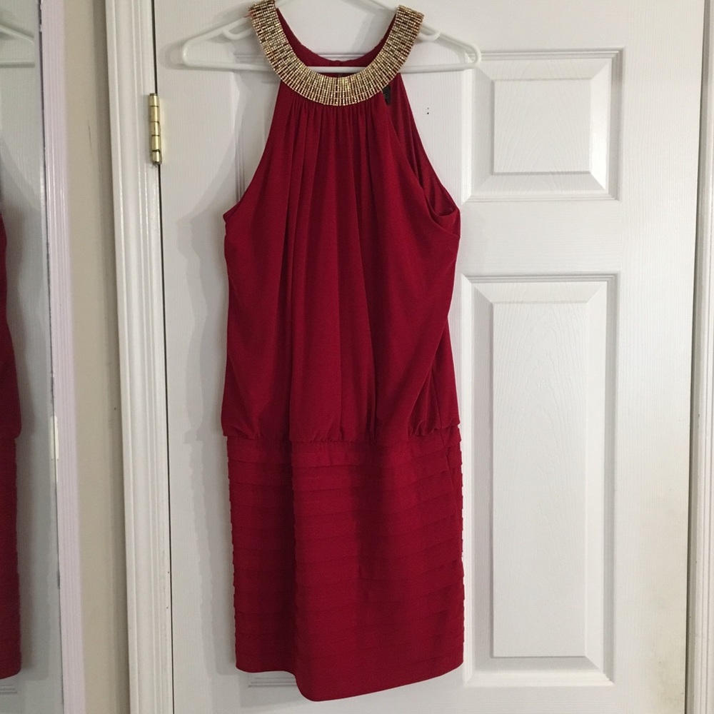 Short red dress for special occasion
